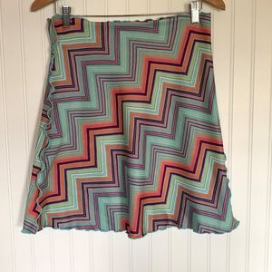 Haystacks reversible chevron floral skirt size M